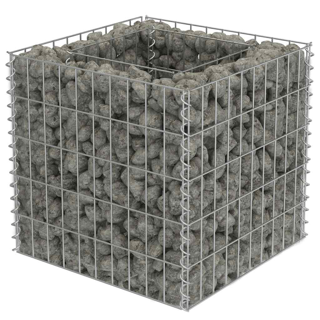 Gabionen-Hochbeet Verzinkter Stahl 50×50×50 Cm