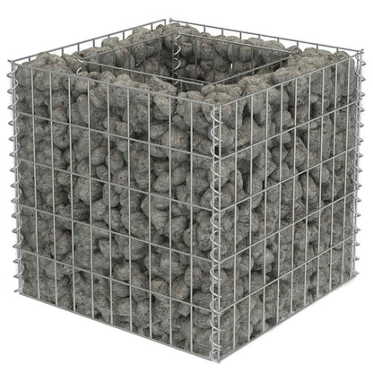 Gabionen-Hochbeet Verzinkter Stahl 50×50×50 Cm