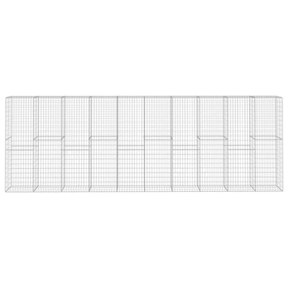 Gabionenwand Mit Abdeckung Verzinkter Stahl 600 X 50 X 200 Cm