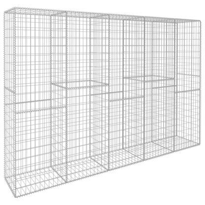Gabionenwand Mit Abdeckung Verzinkter Stahl 300 X 50 X 200 Cm