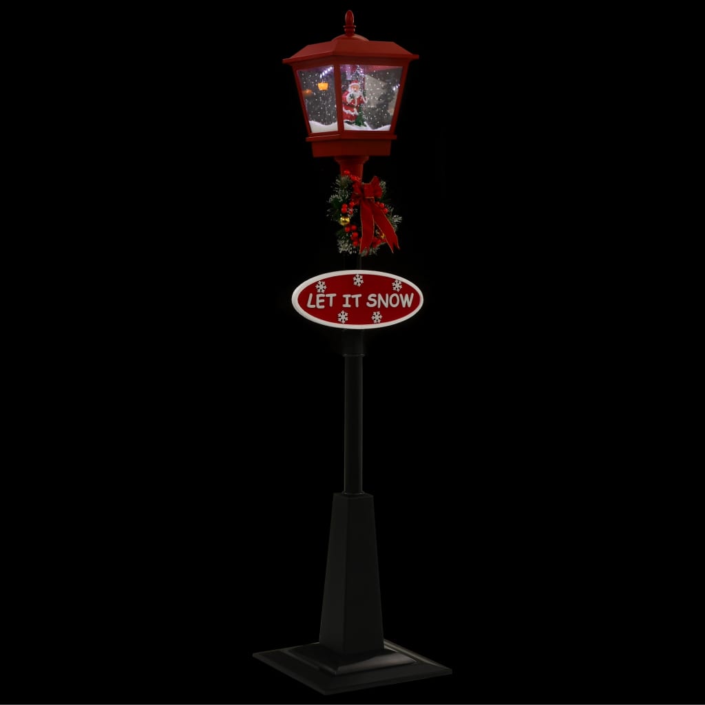 Weihnachts-Straßenlampe Mit Weihnachtsmann 81 X 40 X 188 Cm Pvc