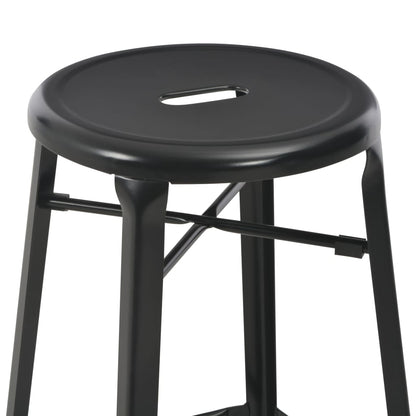 3-Teiliges Bar-Set Stahl Schwarz