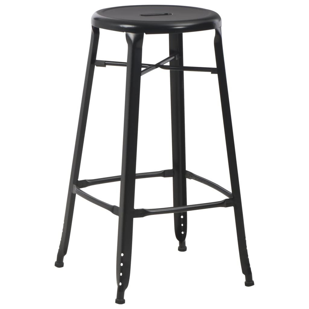 3-Teiliges Bar-Set Stahl Schwarz