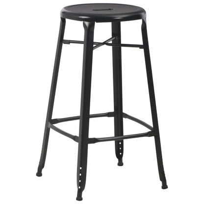 3-Teiliges Bar-Set Stahl Schwarz