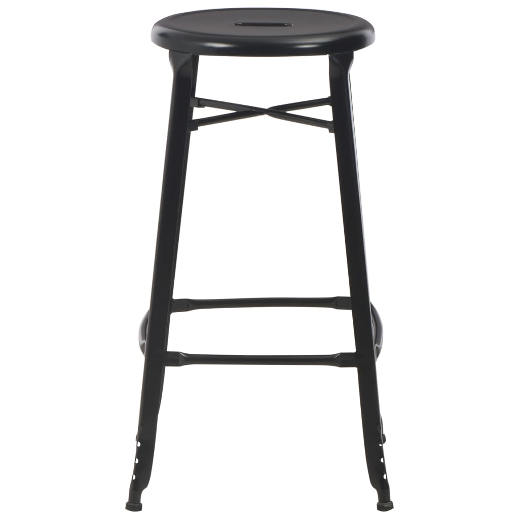 3-Teiliges Bar-Set Stahl Schwarz