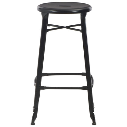 3-Teiliges Bar-Set Stahl Schwarz