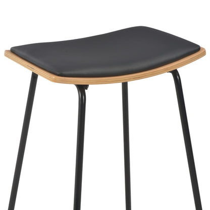 3-Teiliges Bar-Set Stahl Schwarz