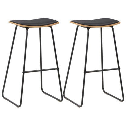 3-Teiliges Bar-Set Stahl Schwarz