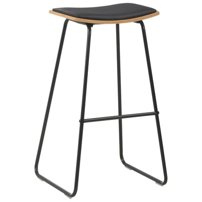 3-Teiliges Bar-Set Stahl Schwarz