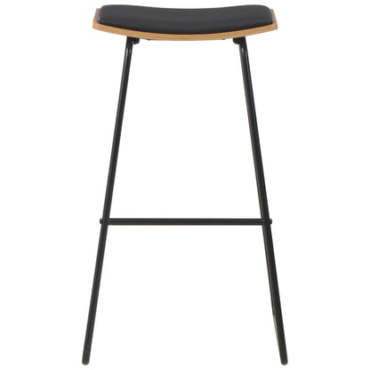 3-Teiliges Bar-Set Stahl Schwarz