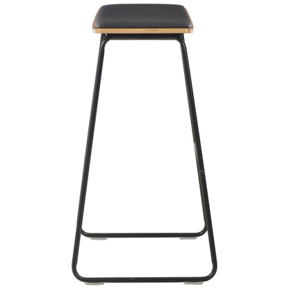 3-Teiliges Bar-Set Stahl Schwarz