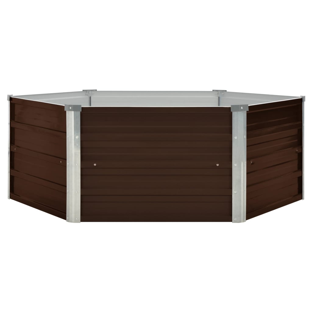 Hochbeet 129 X 129 X 45 Cm Verzinkter Stahl