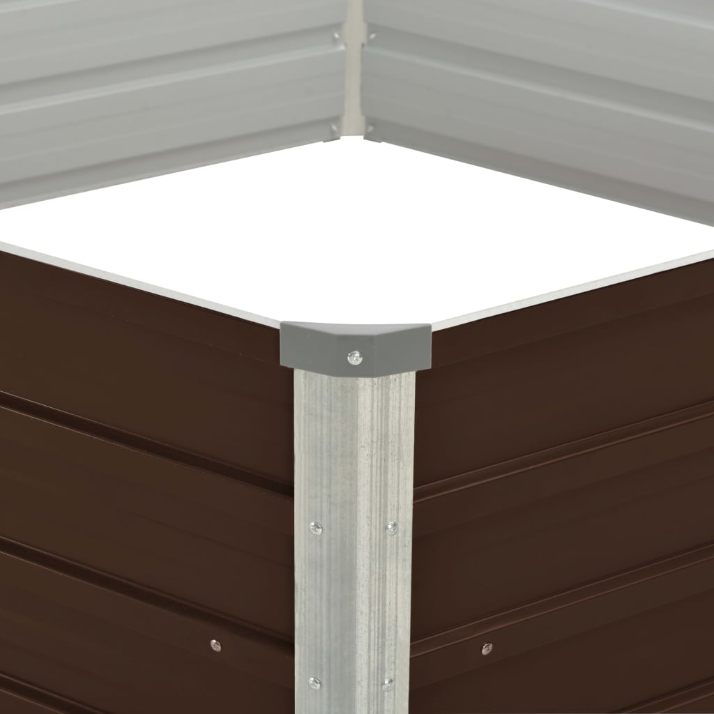 Hochbeet 129 X 129 X 45 Cm Verzinkter Stahl