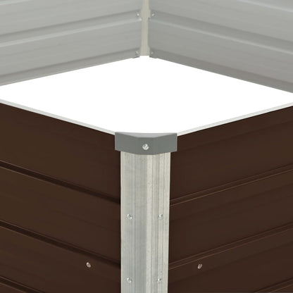 Hochbeet 129 X 129 X 45 Cm Verzinkter Stahl