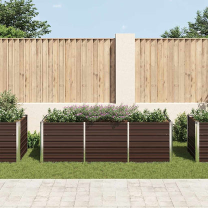 Garten-Hochbeet 240 X 80 X 77 Cm Verzinkter Stahl