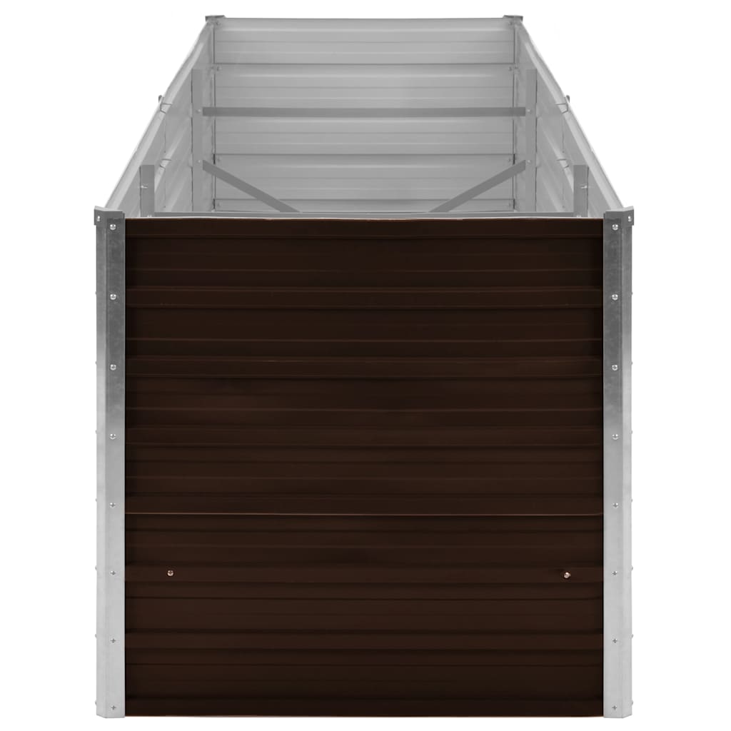 Garten-Hochbeet 240 X 80 X 77 Cm Verzinkter Stahl