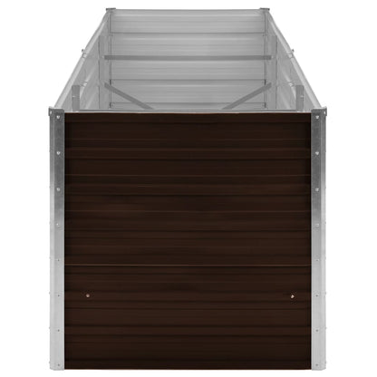 Garten-Hochbeet 240 X 80 X 77 Cm Verzinkter Stahl