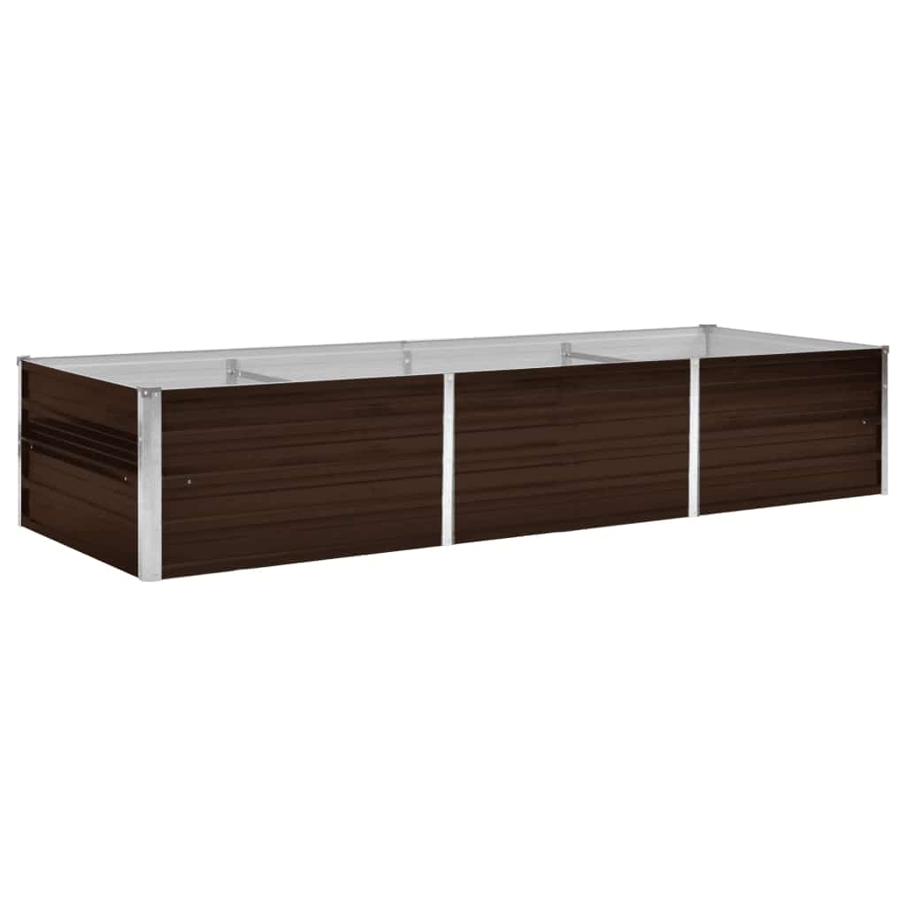 Garten-Hochbeet 240 X 80 X 45 Cm Verzinkter Stahl
