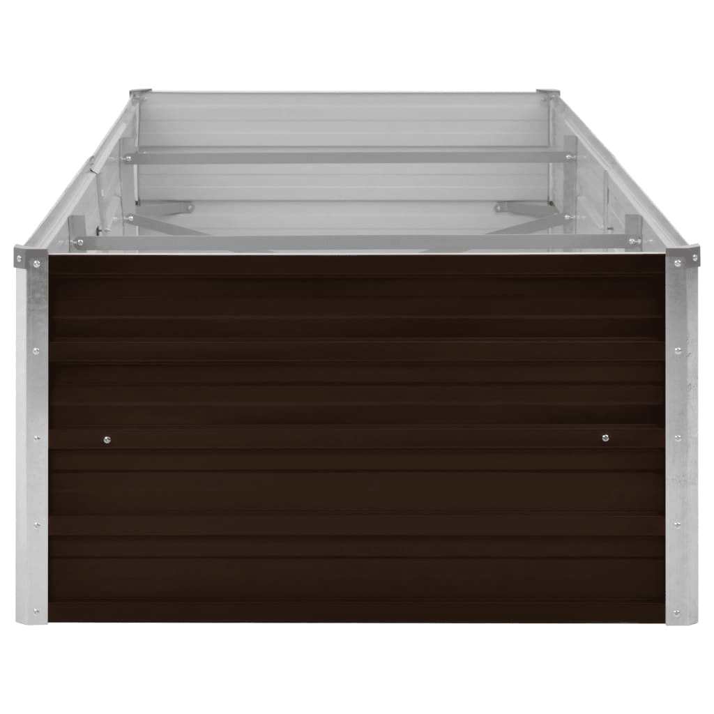 Garten-Hochbeet 240 X 80 X 45 Cm Verzinkter Stahl
