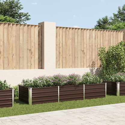 Garten-Hochbeet 240 X 80 X 45 Cm Verzinkter Stahl