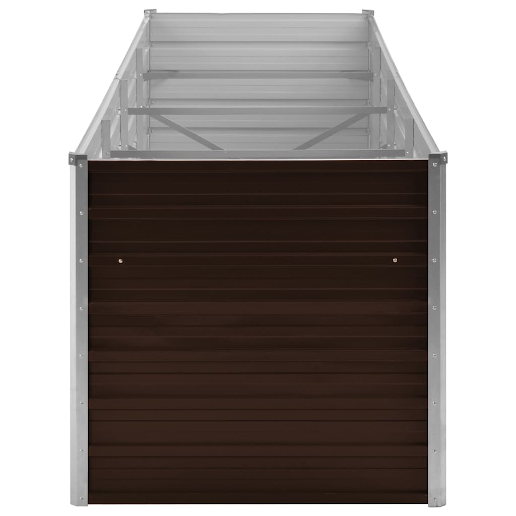 Garten-Hochbeet 320 X 80 X 77 Cm Verzinkter Stahl