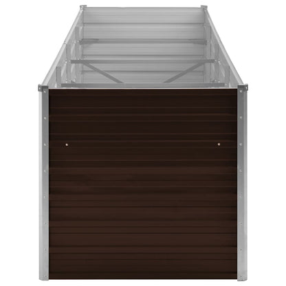 Garten-Hochbeet 320 X 80 X 77 Cm Verzinkter Stahl