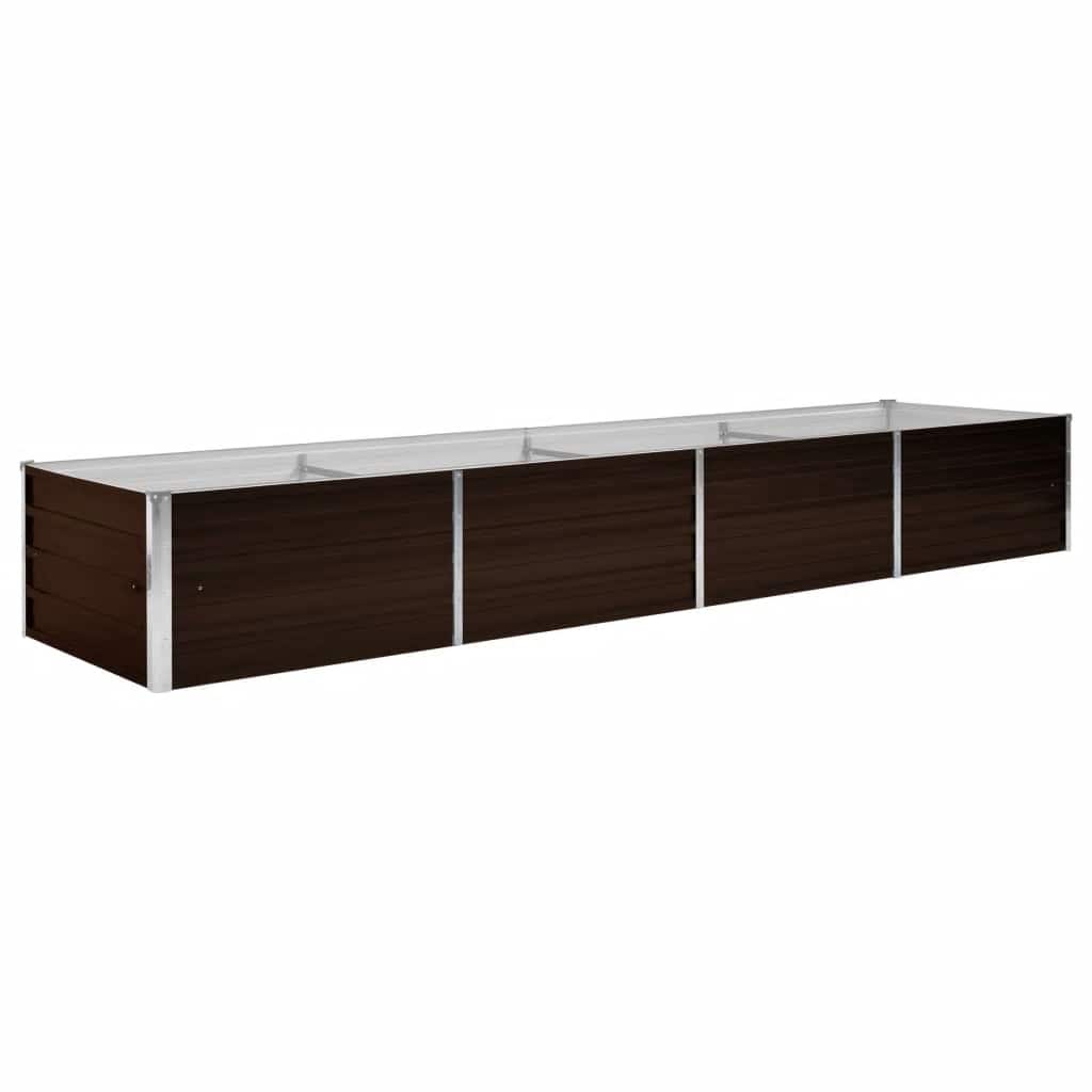 Garten-Hochbeet 320 X 80 X 45 Cm Verzinkter Stahl