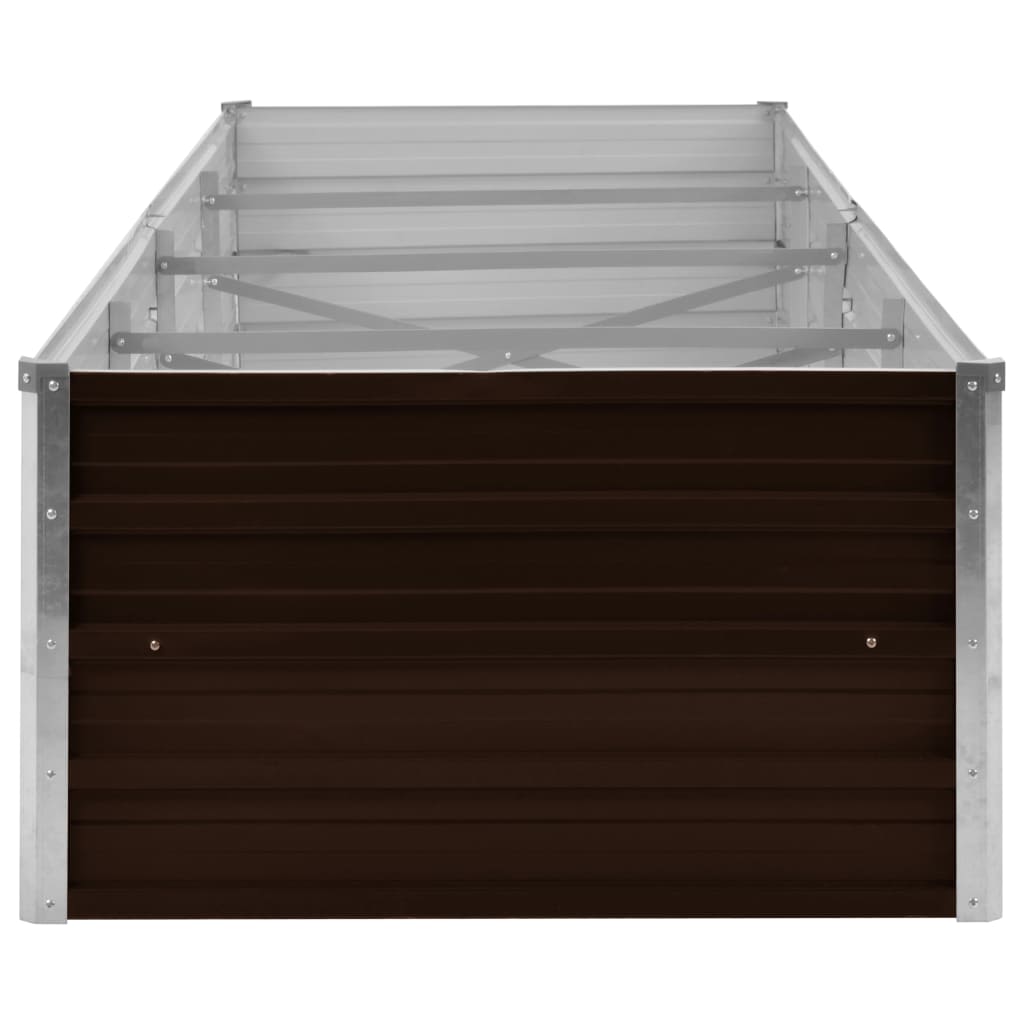 Garten-Hochbeet 320 X 80 X 45 Cm Verzinkter Stahl