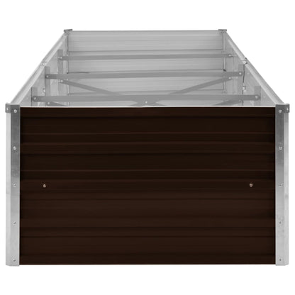 Garten-Hochbeet 320 X 80 X 45 Cm Verzinkter Stahl