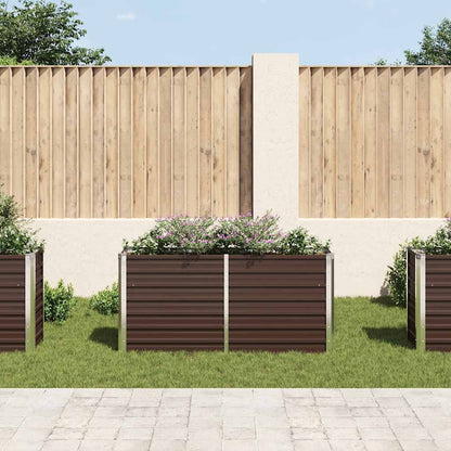 Garten-Hochbeet 160 X 40 X 77 Cm Verzinkter Stahl