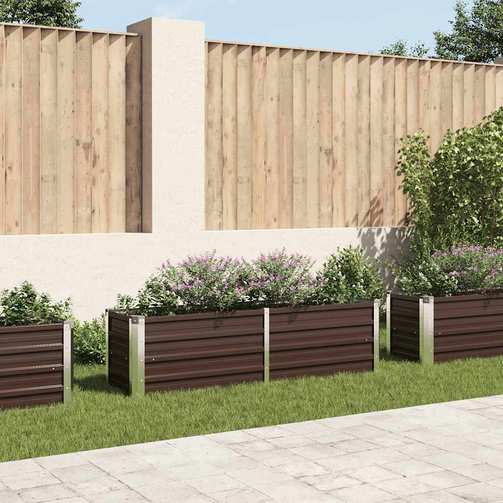 Garten-Hochbeet 160 X 40 X 45 Cm Verzinkter Stahl