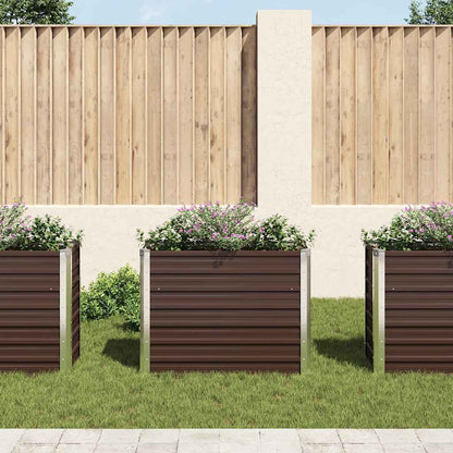 Garten-Hochbeet 100 X 40 X 77 Cm Verzinkter Stahl