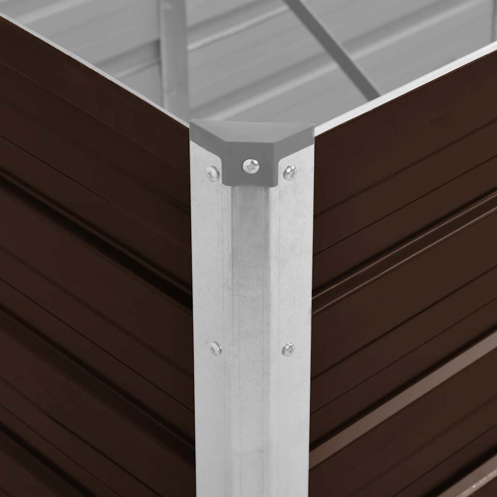 Garten-Hochbeet 100 X 40 X 77 Cm Verzinkter Stahl