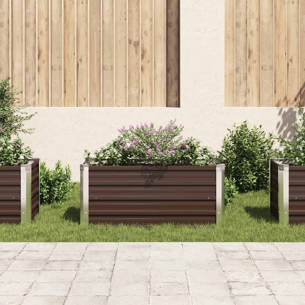 Garten-Hochbeet 100 X 40 X 45 Cm Verzinkter Stahl