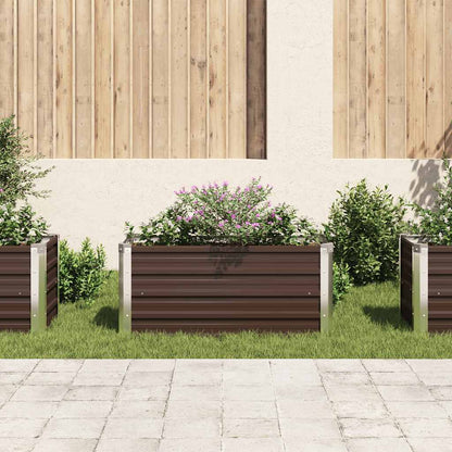 Garten-Hochbeet 100 X 40 X 45 Cm Verzinkter Stahl