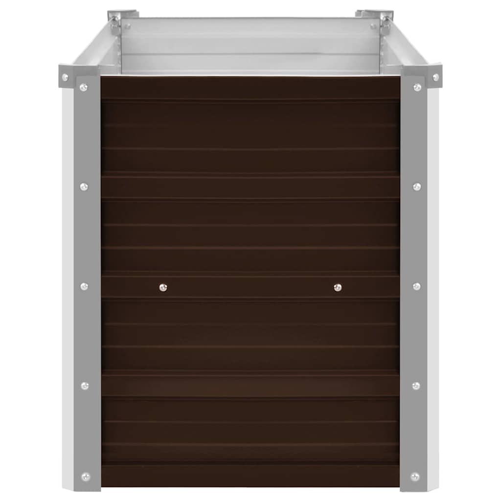Garten-Hochbeet 100 X 40 X 45 Cm Verzinkter Stahl