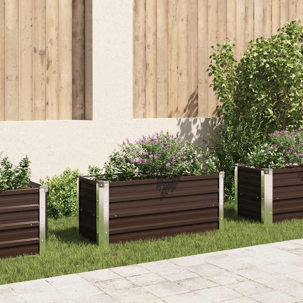 Garten-Hochbeet 100 X 40 X 45 Cm Verzinkter Stahl