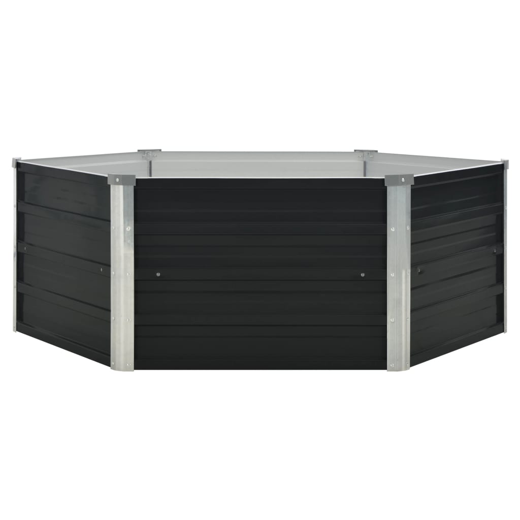 Hochbeet 129 X 129 X 45 Cm Verzinkter Stahl