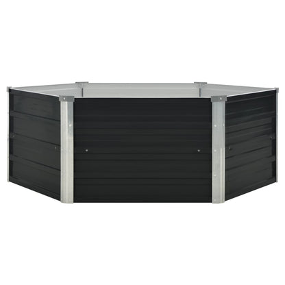 Hochbeet 129 X 129 X 45 Cm Verzinkter Stahl