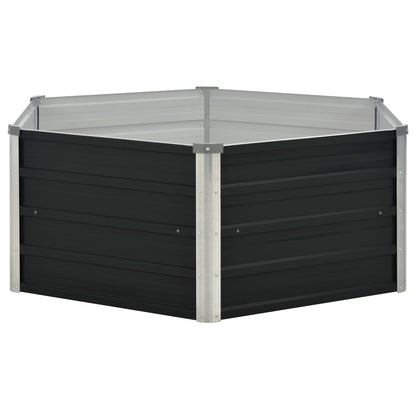 Hochbeet 129 X 129 X 45 Cm Verzinkter Stahl