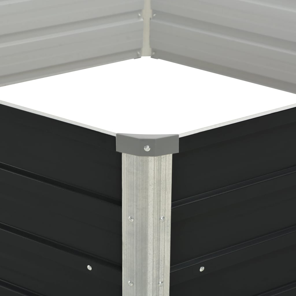 Hochbeet 129 X 129 X 45 Cm Verzinkter Stahl