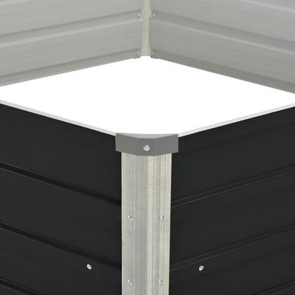 Hochbeet 129 X 129 X 45 Cm Verzinkter Stahl