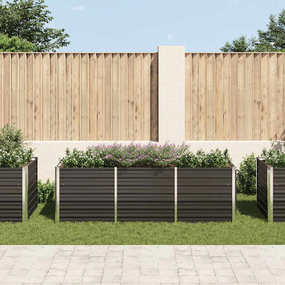 Garten-Hochbeet 240 X 80 X 77 Cm Verzinkter Stahl