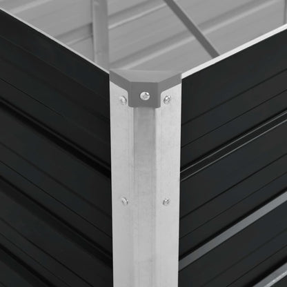 Garten-Hochbeet 240 X 80 X 77 Cm Verzinkter Stahl
