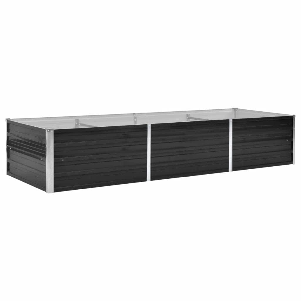 Garten-Hochbeet 240 X 80 X 45 Cm Verzinkter Stahl
