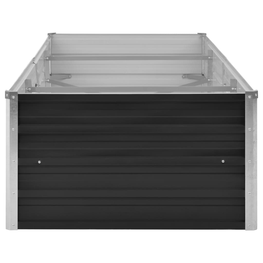 Garten-Hochbeet 240 X 80 X 45 Cm Verzinkter Stahl