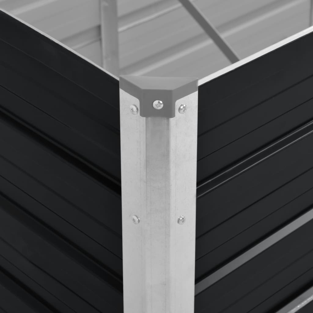 Garten-Hochbeet 240 X 80 X 45 Cm Verzinkter Stahl