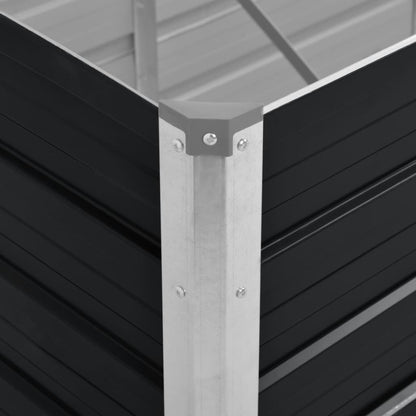 Garten-Hochbeet 240 X 80 X 45 Cm Verzinkter Stahl