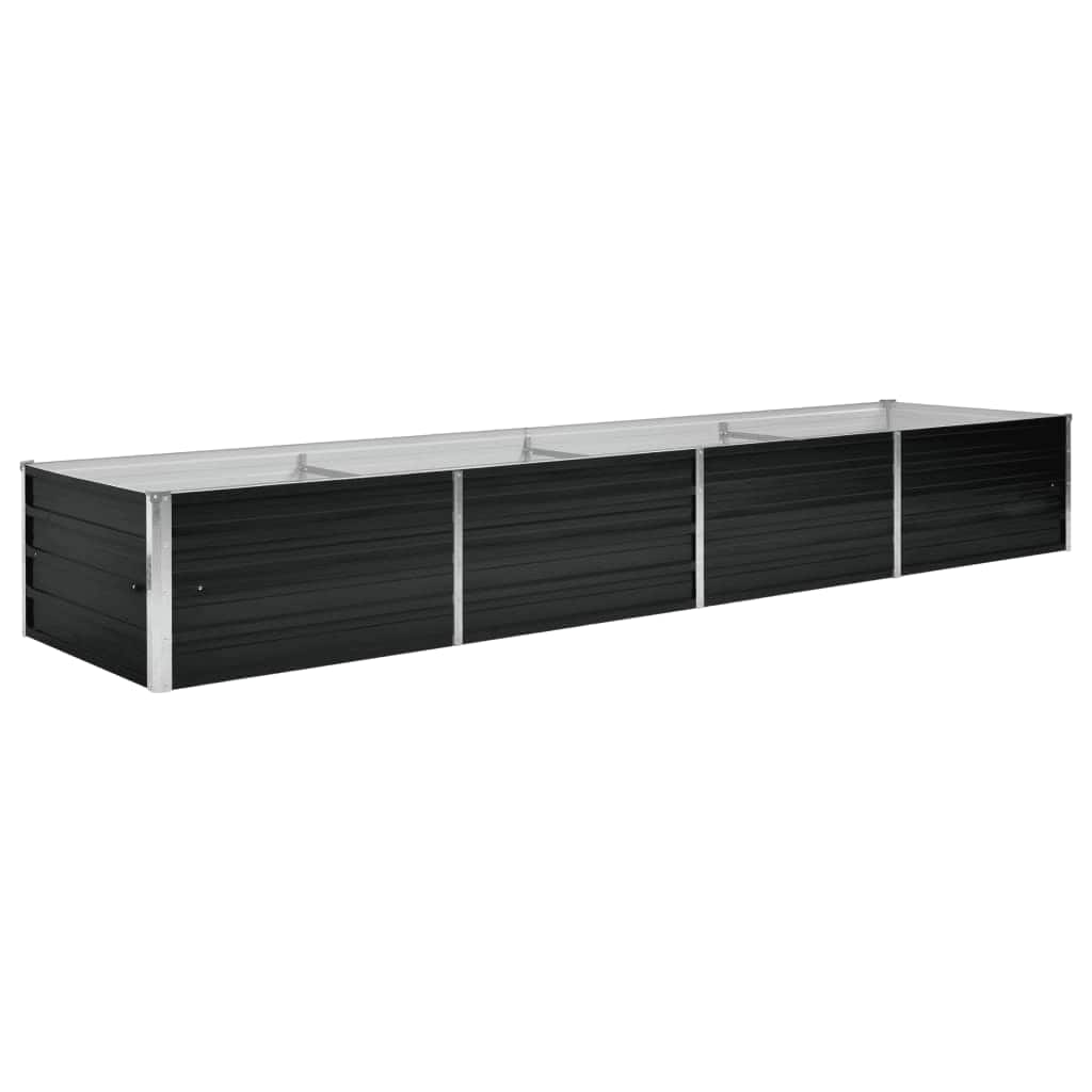 Garten-Hochbeet 320 X 80 X 45 Cm Verzinkter Stahl