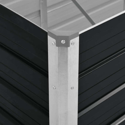 Garten-Hochbeet 320 X 80 X 45 Cm Verzinkter Stahl